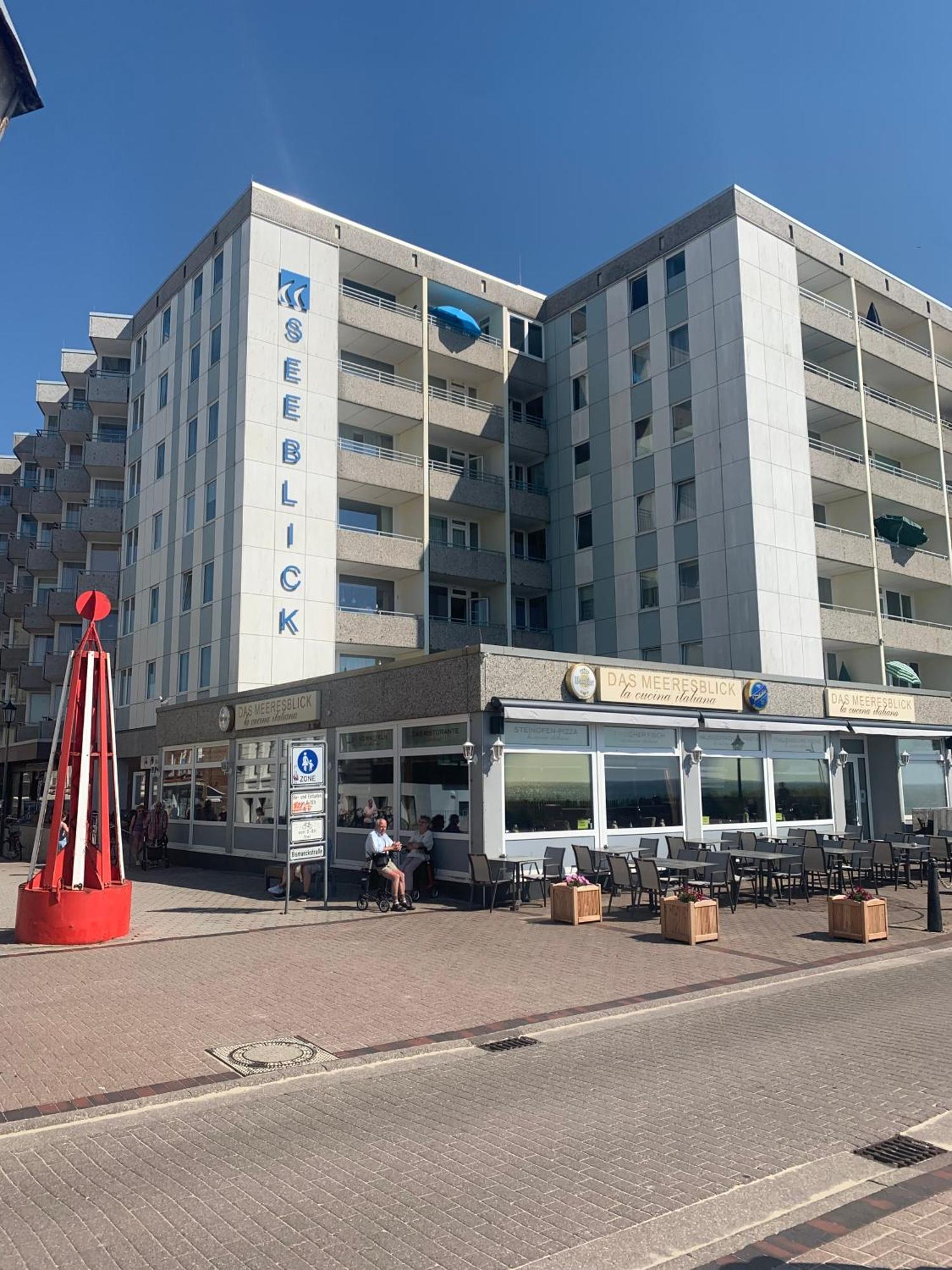 Strandkoje Im Haus Seeblick Bismarckstrasse Borkum Exterior foto