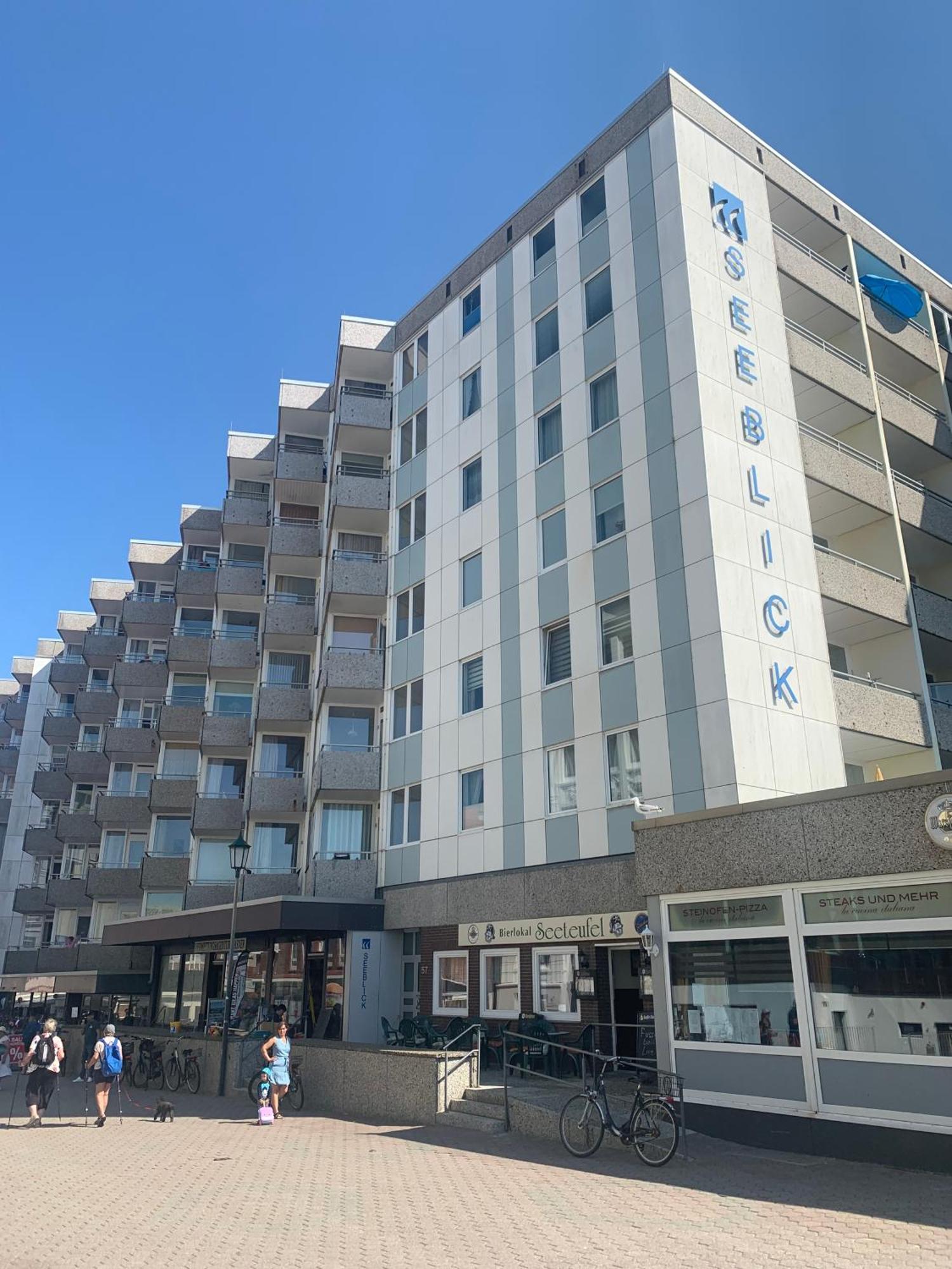 Strandkoje Im Haus Seeblick Bismarckstrasse Borkum Exterior foto